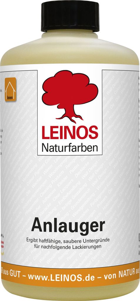 LEINOS 950 Anlauger 0,50 l – Reiniger & Untergrundvorbereitung für geölte, lackierte & latexgestrichene Flächen | entfernt Fett & Schmutz