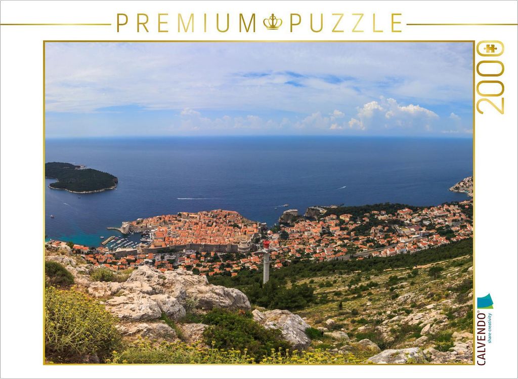 CALVENDO Puzzle Dubrovnik 2000 Teile Puzzle quer | 2000 Teile Lege-Größe 90x67cm Foto-Puzzle für glückliche Stunden