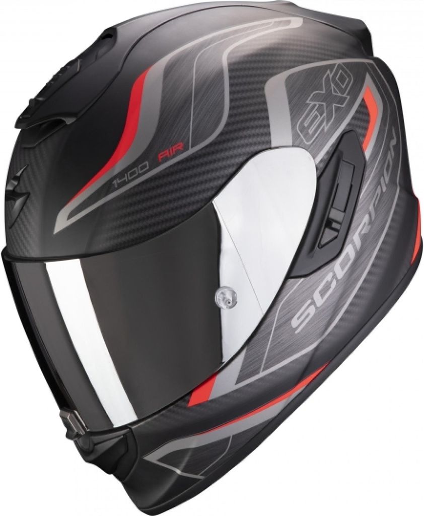 Scorpion EXO 1400 Air Attune Helm Farbe: Schwarz Matt/Rot, Grösse: XXL (63/64)