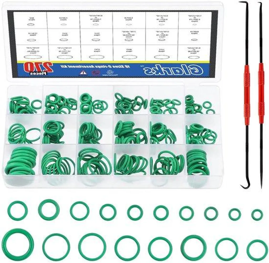 Lot de Joints Toriques Verts pour Climatisation et Circuit de Fluide
