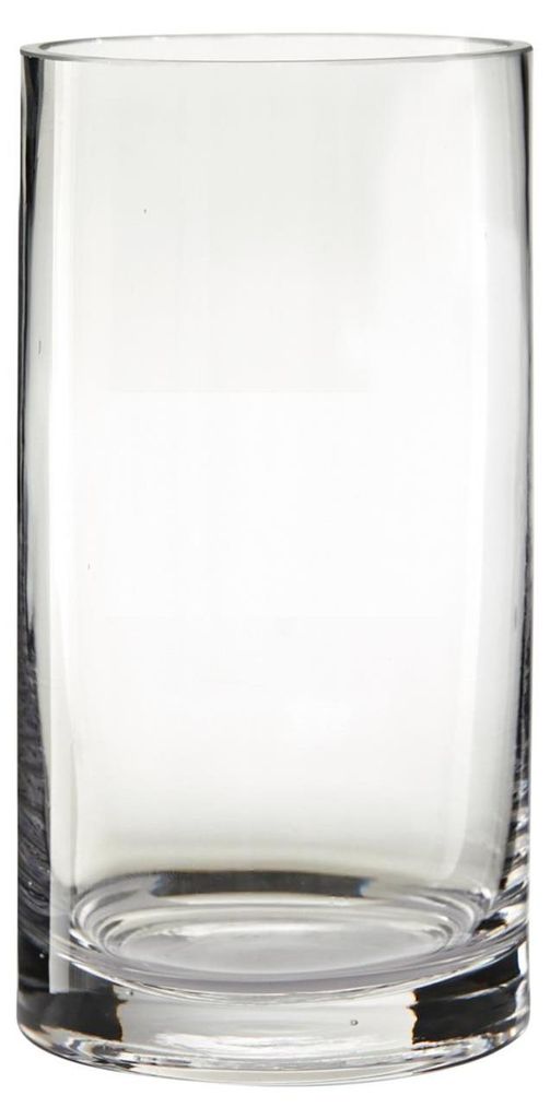 Dekoglas Vase ZYLINDER H. 20cm D. 10cm Glas klar rund Produktbild 