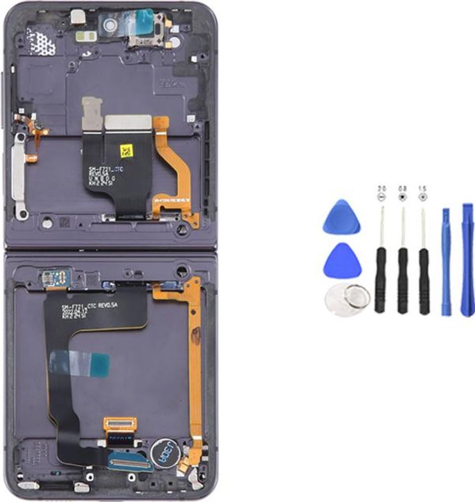 OEM Samsung Galaxy Z Flip 4 SM-F721 LCD Display mit Rahmen Produktbild 