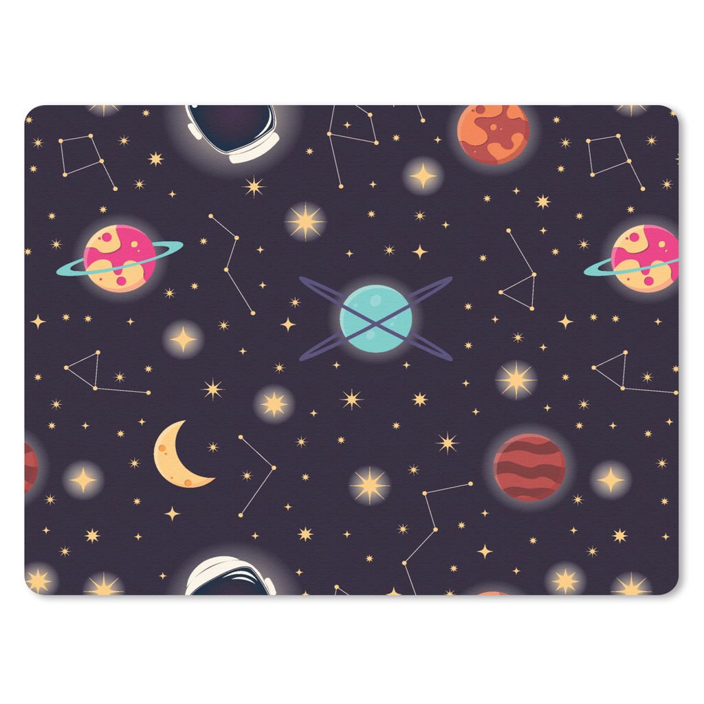 MuchoWow Mauspad Mousepad Weltraum - Tierkreis - Sterne - Design - Universum 40x30 cm - Mousepads - Maus Mat - Pad - Mausunterlage - Anti Rutsch