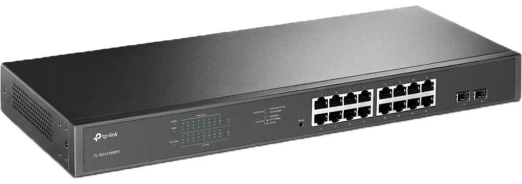 TP-Link 16-Port-Gigabit-Easy-Smart-PoE+-Switch mit 2 Produktbild 
