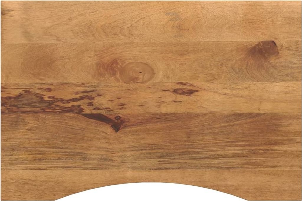 "SALE 2026"Tischplatte - elegantes Design - Schreibtischplatte - mit Aussparung 100x50x2,5cm Massivholz Mango Promotion483780 - Tischplatten