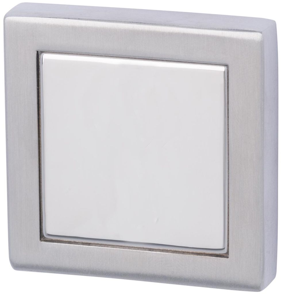 Blindrosette Square Chrom/ES sat.