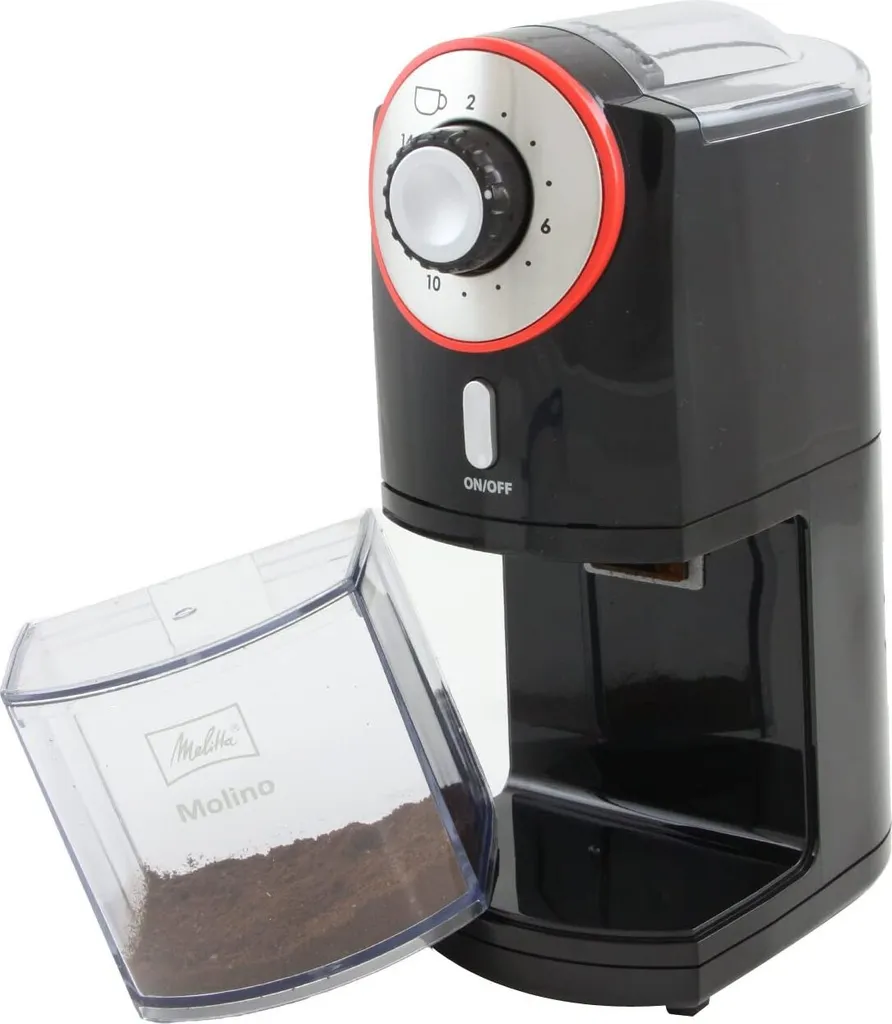 Melitta moulin à café électrique à disques en acier noir 100W