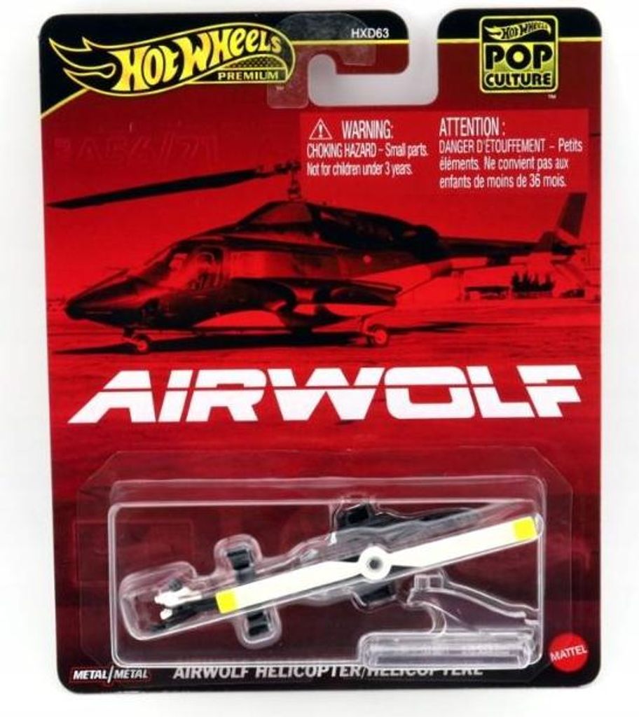Hot Wheels Premium Pop Culture  Elicottero Airwolf - JBL56 Immagine del prodotto 
