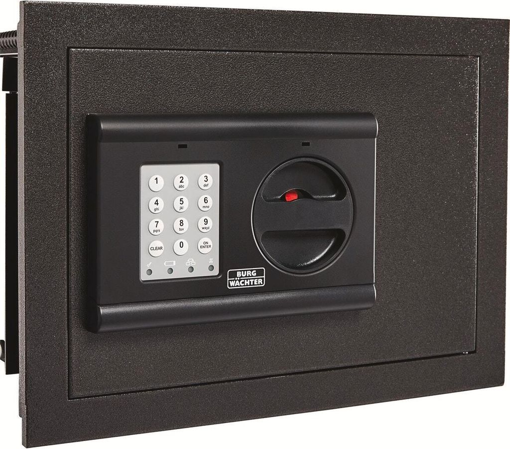 BURG WÄCHTER Wandtresor WT 613 E Sicherheitsstufe B nach VDMA 24992 anthrazit 35,0 x 23,3 - 35,1 x 25,0 cm