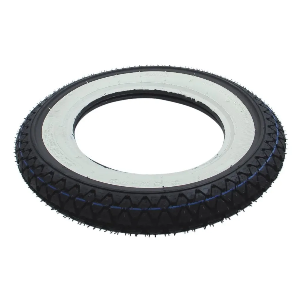 Pneus à flancs blancs Kenda K333 3.50-10 51J : Adhérence et Style Rétro