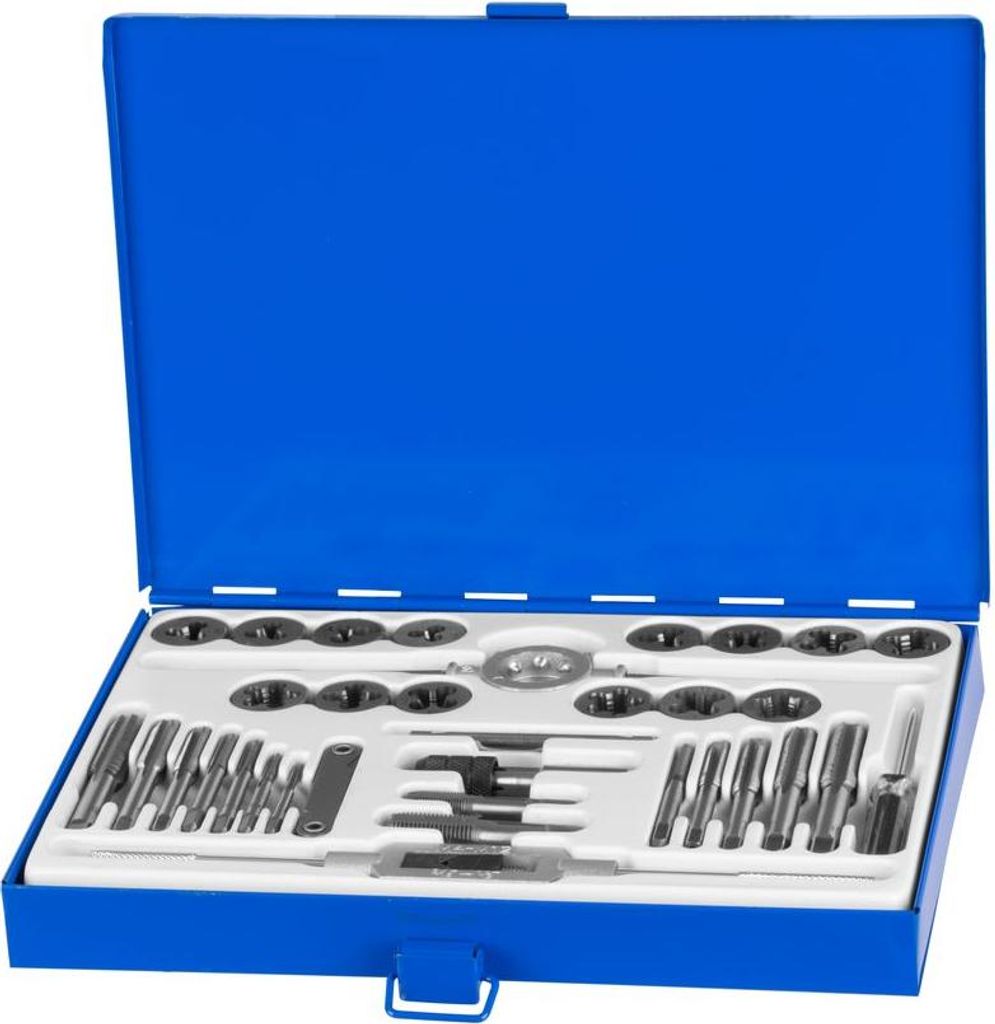Satz Gewindebohrer und Schneideisen Strend Pro SX1436, HSS, 33-teilig, M3-M12