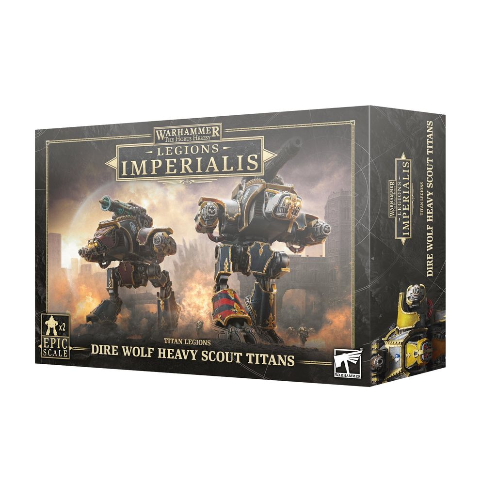 Warhammer: Horus Heresy - Legions Imperialis - Titan Legions Dire Wolf Heavy Scout Titans (2 Figuren)