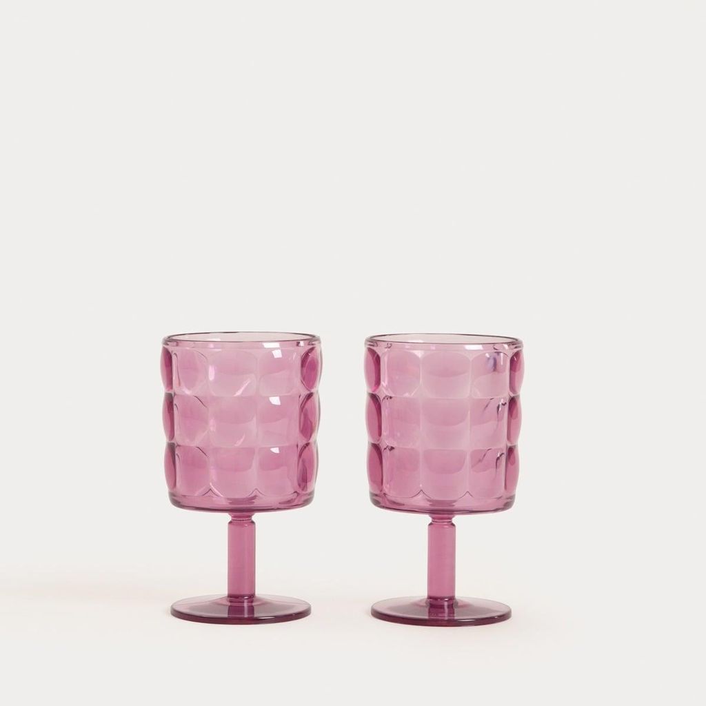 HOMLA Satz APPED rosa Stielgläser, 340 ml, 2er-Set Produktbild 