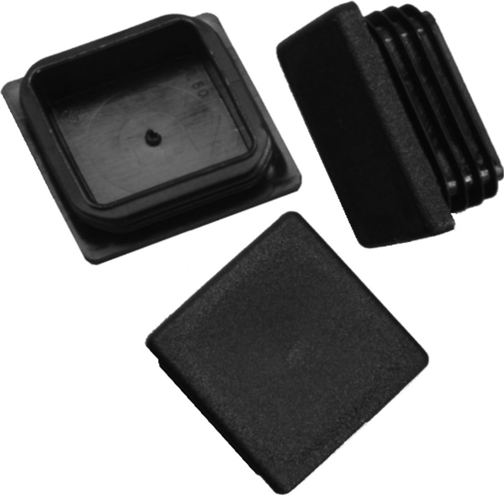 5 x Lamellenstopfen Vierkantrohrstopfen 30 x 30 mm (Außen) Stopfen SCHWARZ