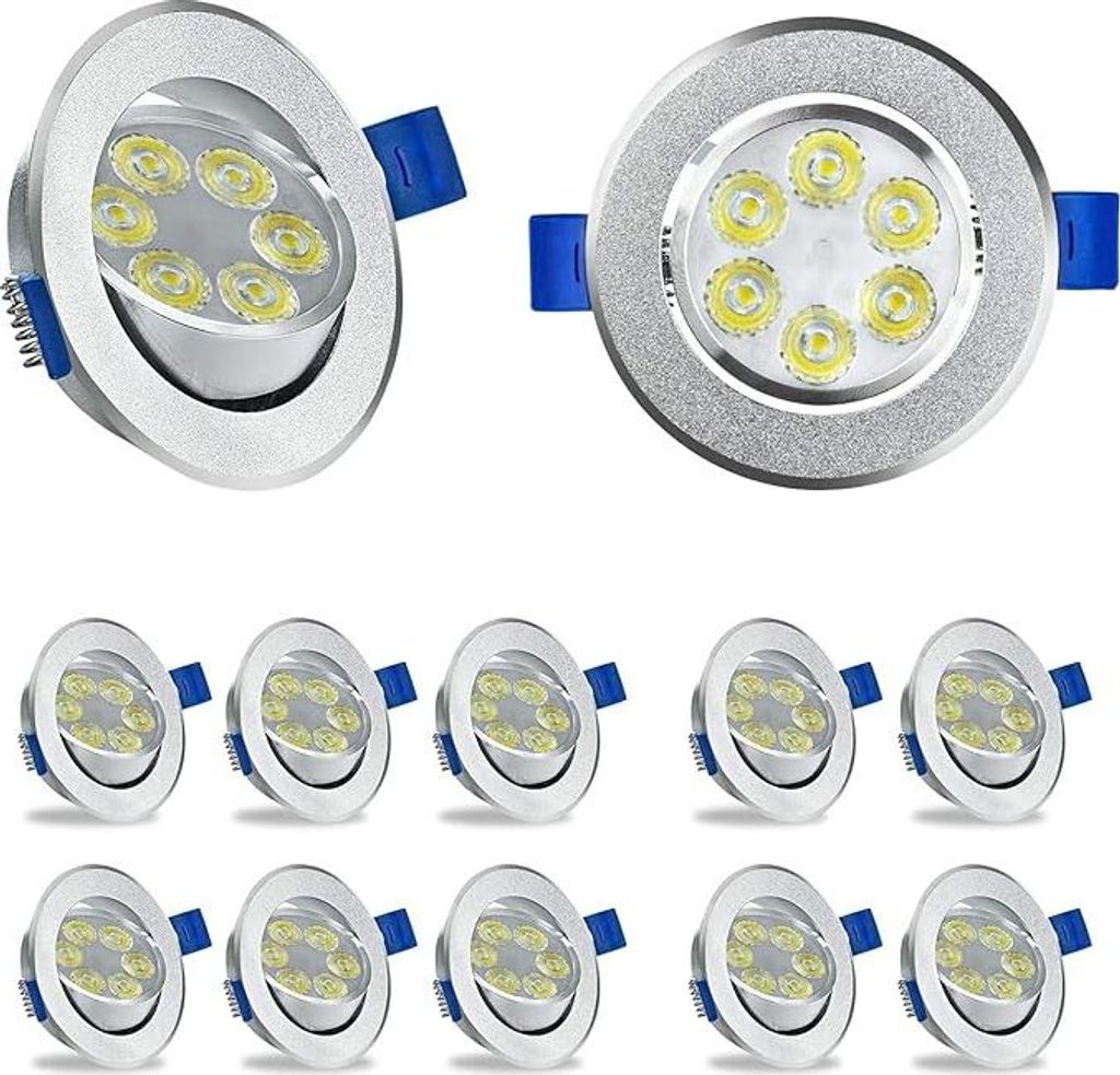 JOIEYOU LED Einbaustrahler 230V Flach 3W 20Stück LED Spot Produktbild 