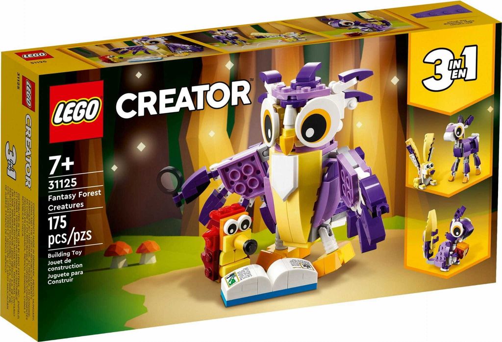 LEGO 31125 Creator Créatures mythiques de la forêt 3 en 1 : Image du produit 