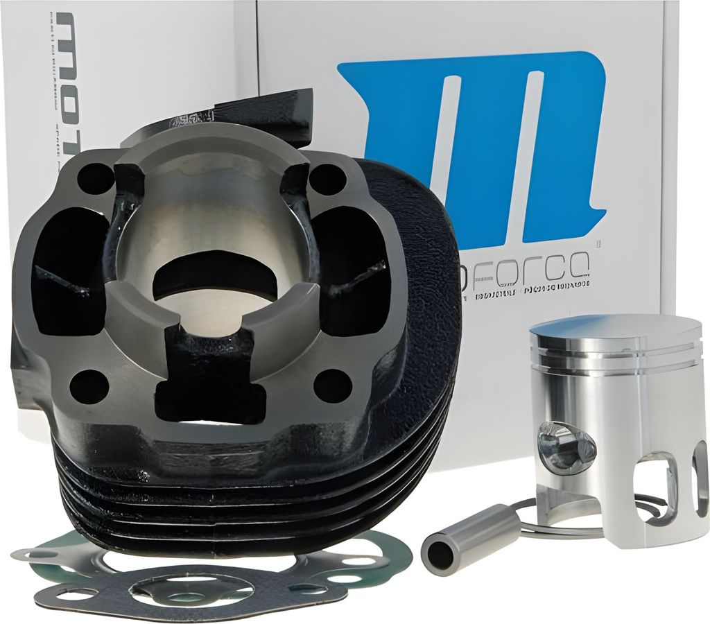 Motoforce Zylinderkit Ersatz 50ccm kompatibel mit Minarelli liegend AC, 10mm Kolbenbolzen