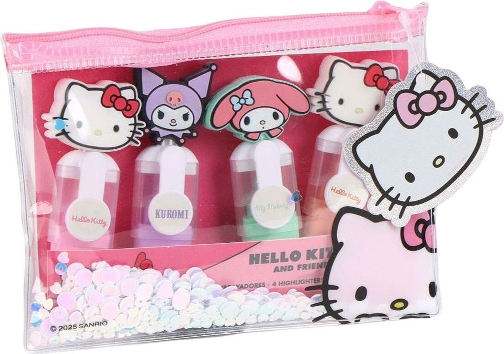 Hello Kitty viltstiften set, 5 stuks Productafbeelding 