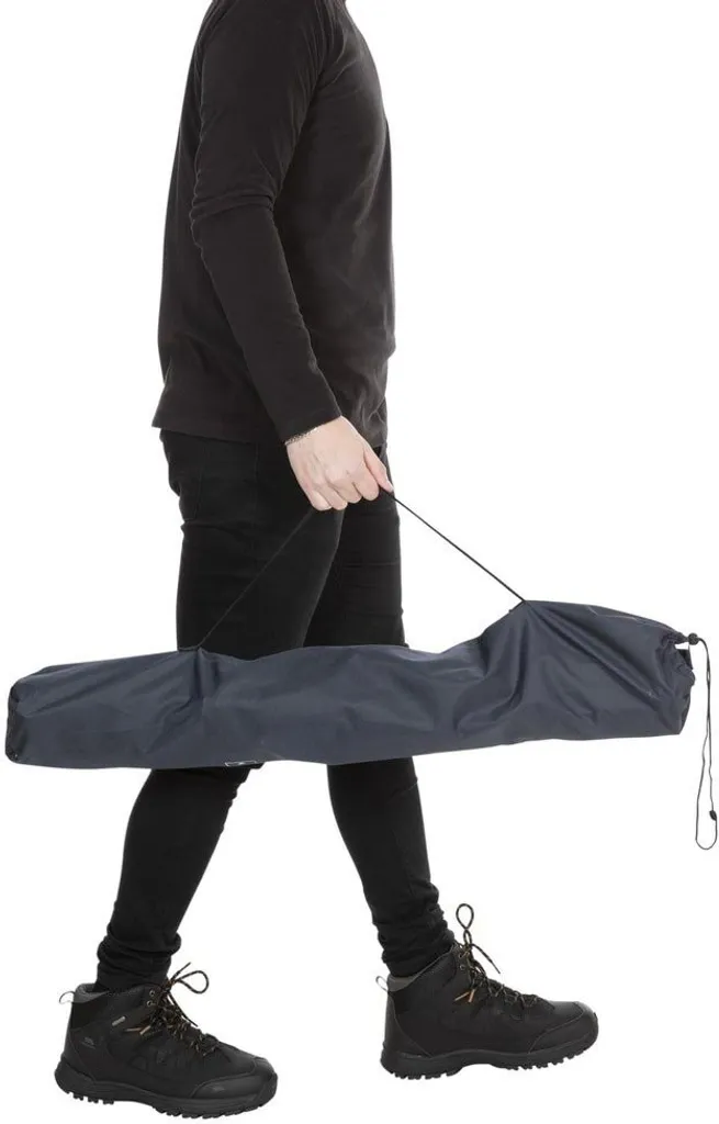 Chaise camping pliante Trespass Settle Noir Armature Acier Solide