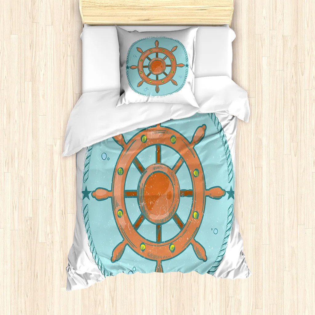 Set Letto Singolo ABAKUHAUS Vintage Bici Antiallergico 135x200