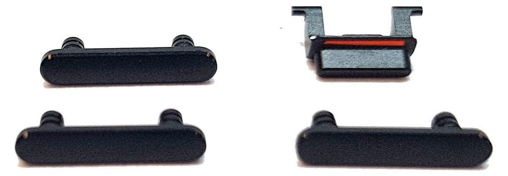 Power-Tasten für iPhone 7 Schwarz mit äußeren Tasten