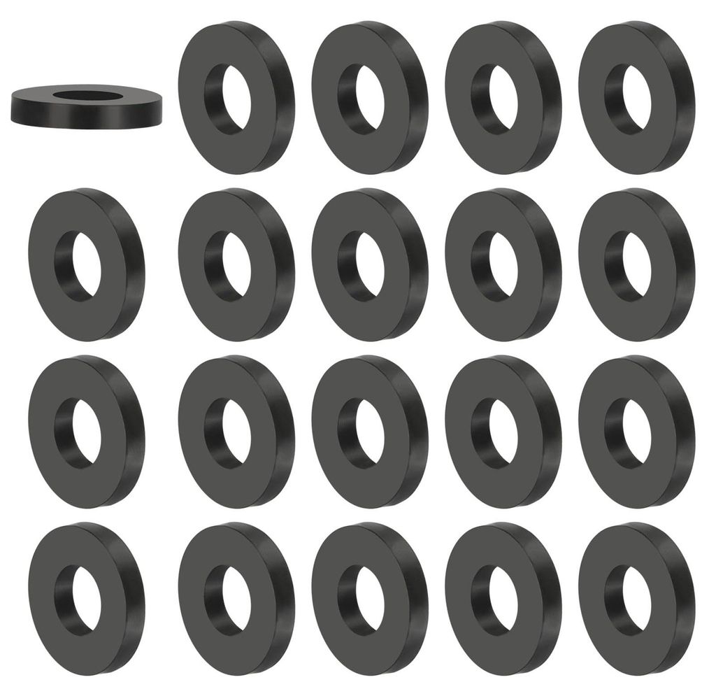 20 Gummiringe mit Loch, Gummiabstandshalter 14 x 30 x 4 mm (Außendurchmesser x Innendurchmesser x Höhe), runde Gummidichtung, schalldämpfende Gu...