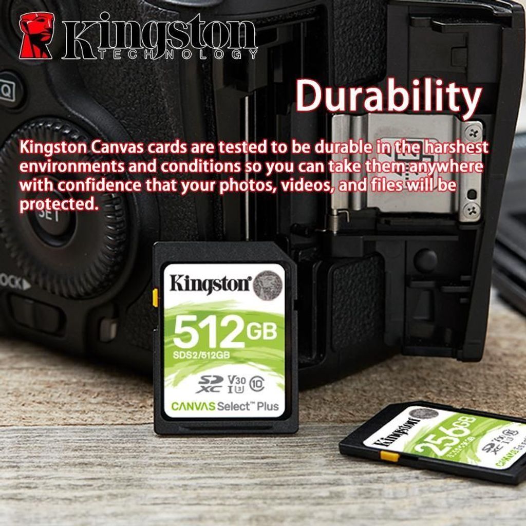 Kingston SDXC Canvas Select Plus C10 UHS-I U3 V30, 128GB Produktbild 14