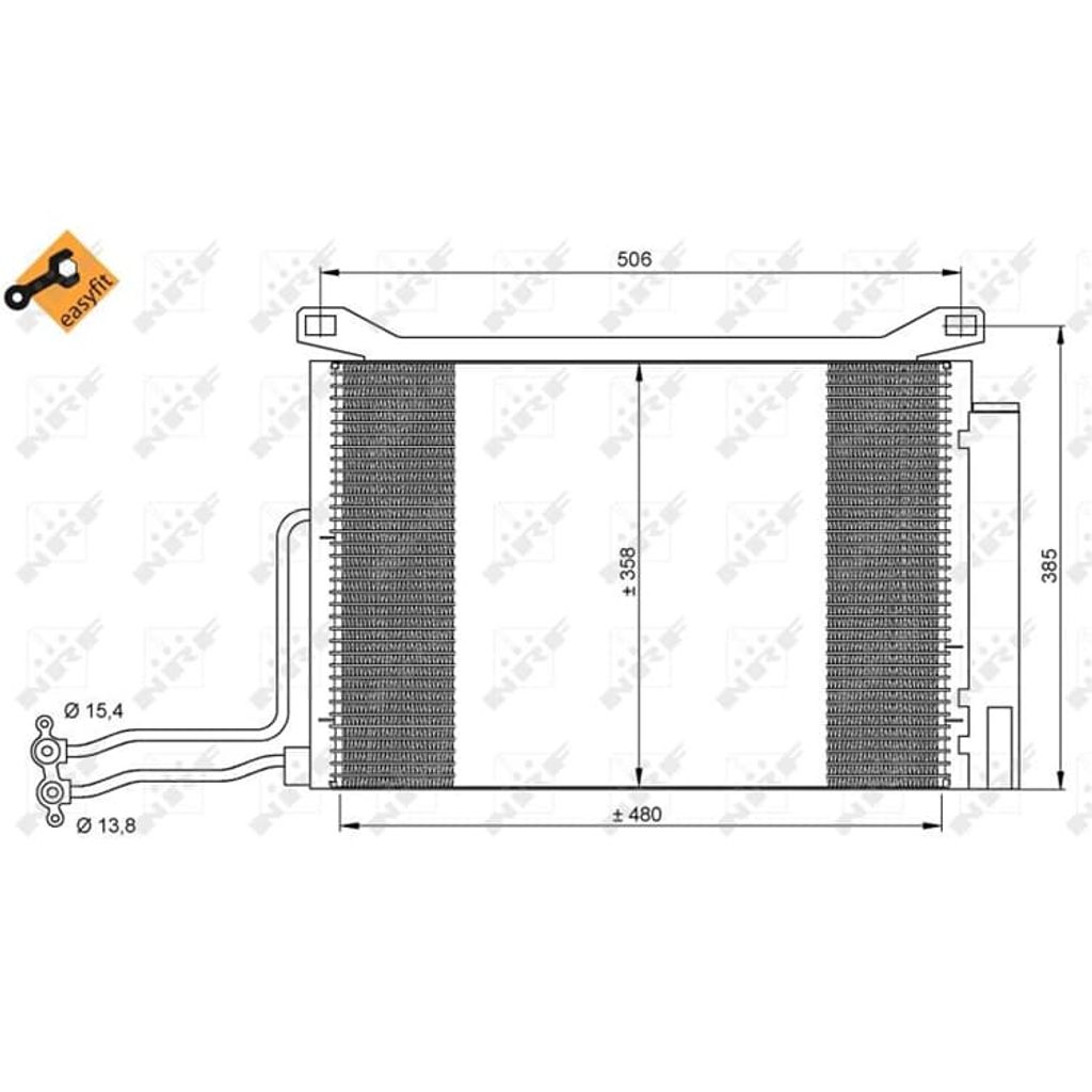 Kondensator, Klimaanlage NRF 35787