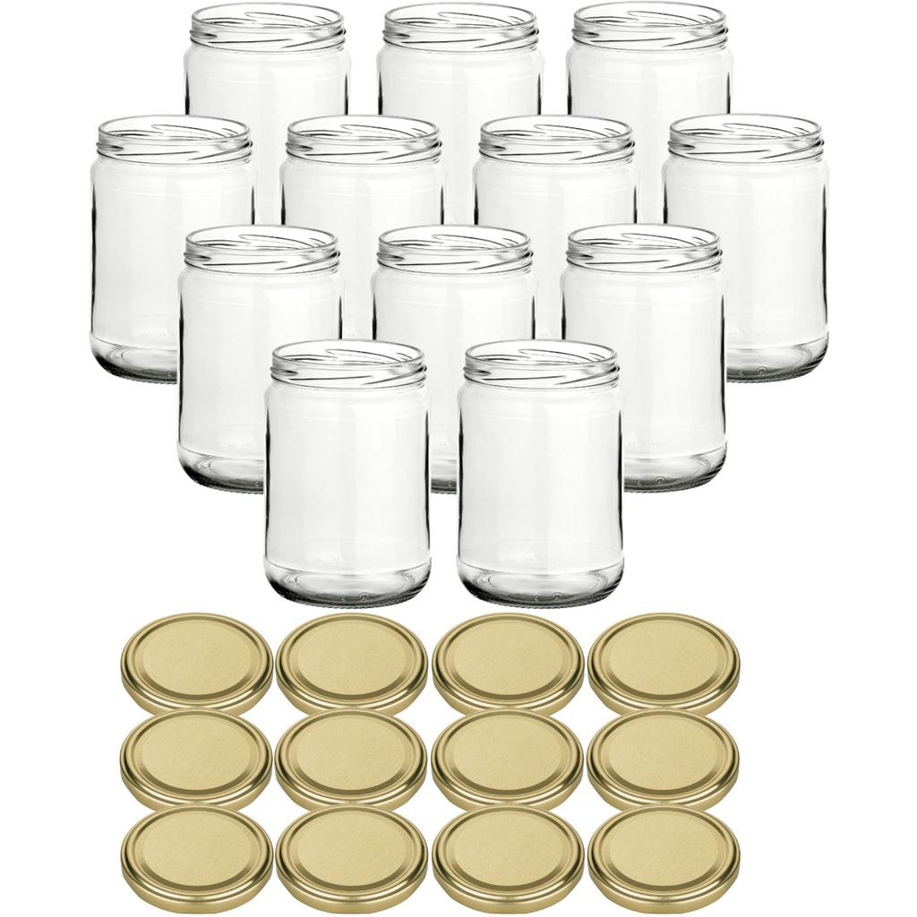 set di 12 barattoli da conserva 580 ml classic con tappo a Immagine del prodotto 