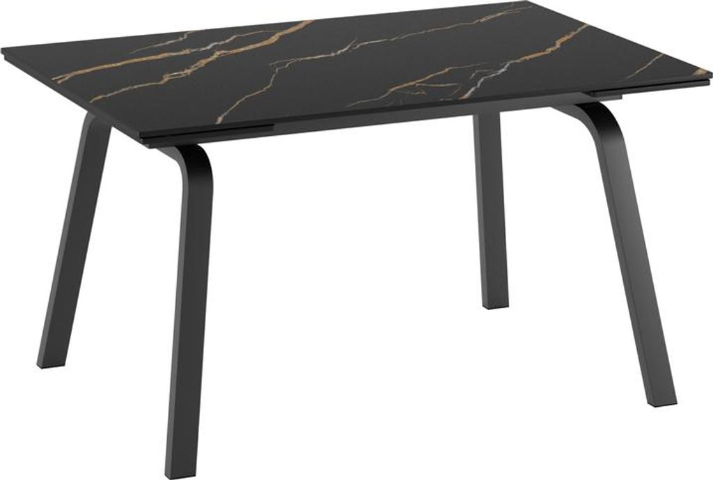 Dylan - Ausziehbarer Tisch (140/200 x 80 cm) aus grauer Keramik