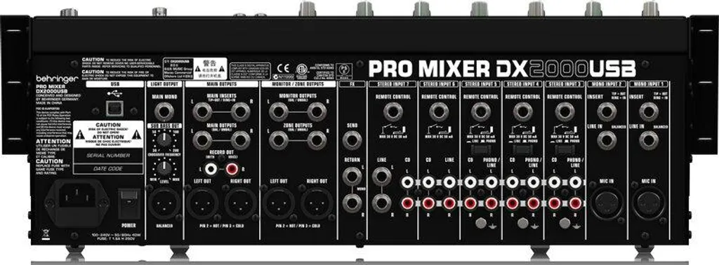 Table de mixage pour podcast et webdiffusion Behringer DX2000 - 3