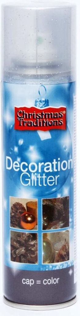 Christmas Traditions Dekospray 100ml Silber Glitter Spray Produktbild 