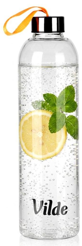 Vilde | Láhev na pití skleněná 1 L - Láhev na vodu z Obrázek produktu 