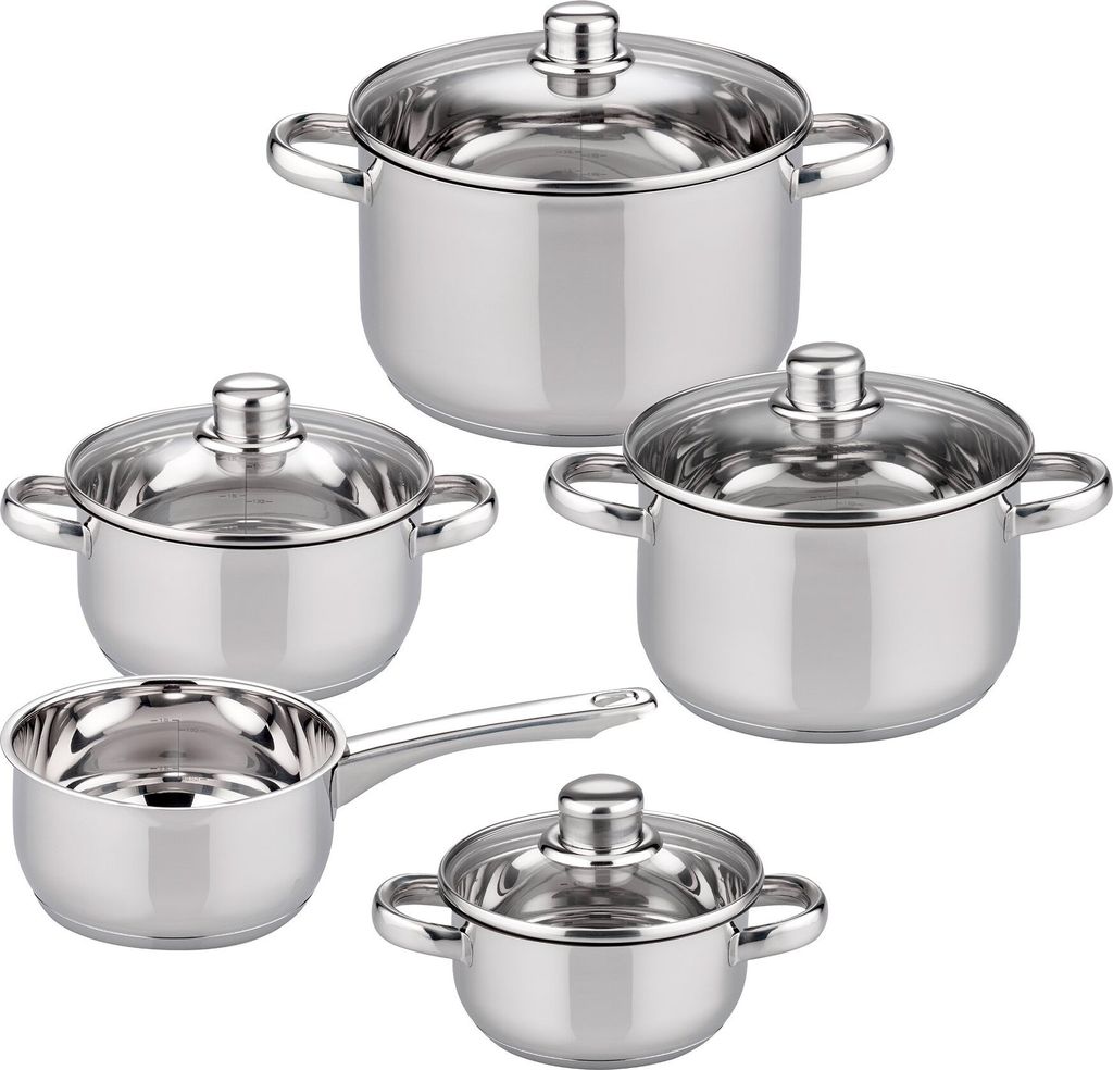 ELO Topfset Galactica aus Edelstahl  9-teilig, Ø 14-24 cm, Produktbild 