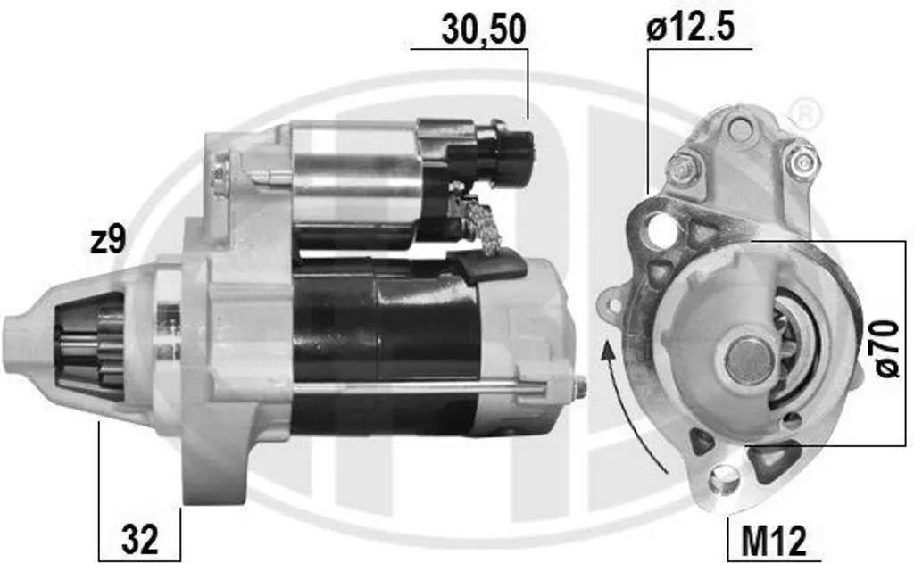 Démarreur haute performance ERA 221073A compatible Honda OE 31200PWA