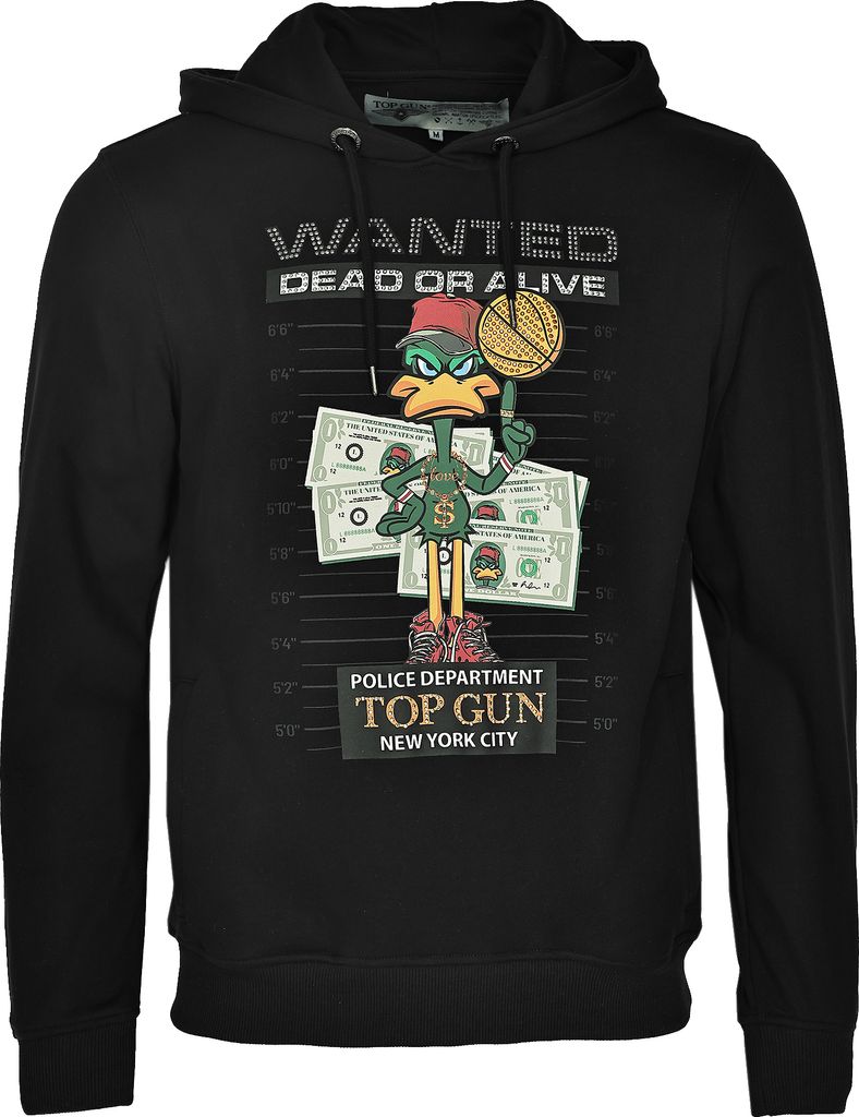 Top Gun Hoodie TG22024 Herren black M