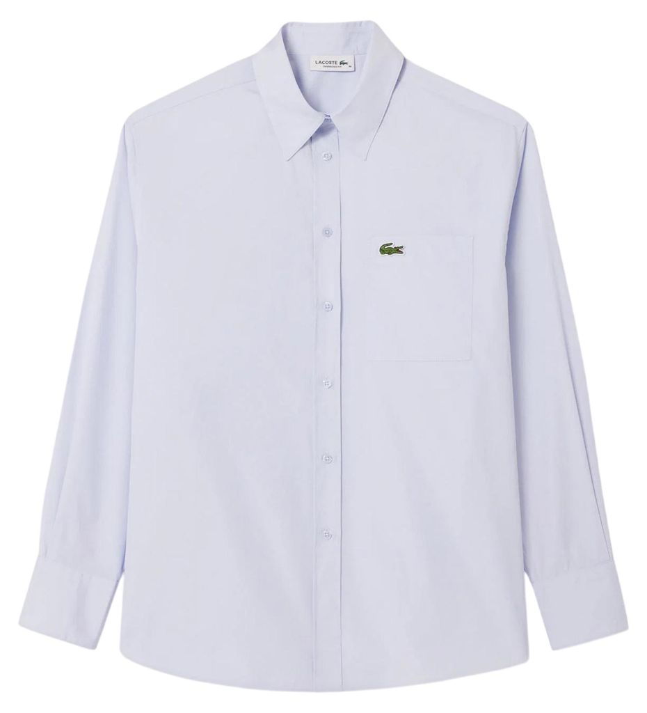 Lacoste - Hemd für Damen, Baumwolle, Langärmlig GT21972 (36 DE) (Hellblau)