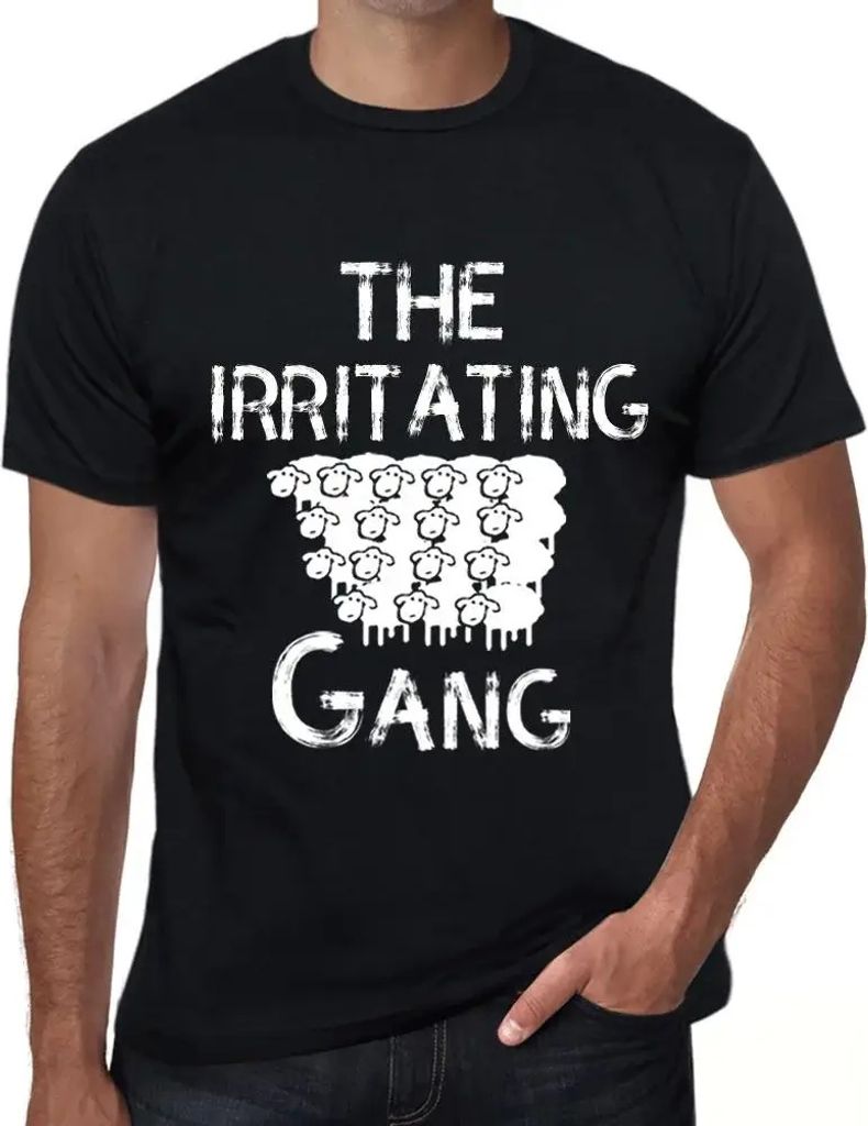 Herren Grafik T-Shirt Die lästige Bande – The Irritating Gang – Öko-Verantwortlich Vintage Jahrgang Kurzarm Lustige Druck Geburtstag Geschenk...