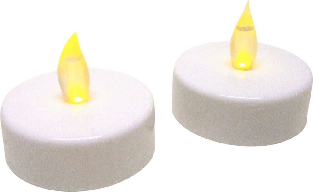 Jumbo LED-Teelichter 2er-Set mit Batterien Kerze Produktbild 