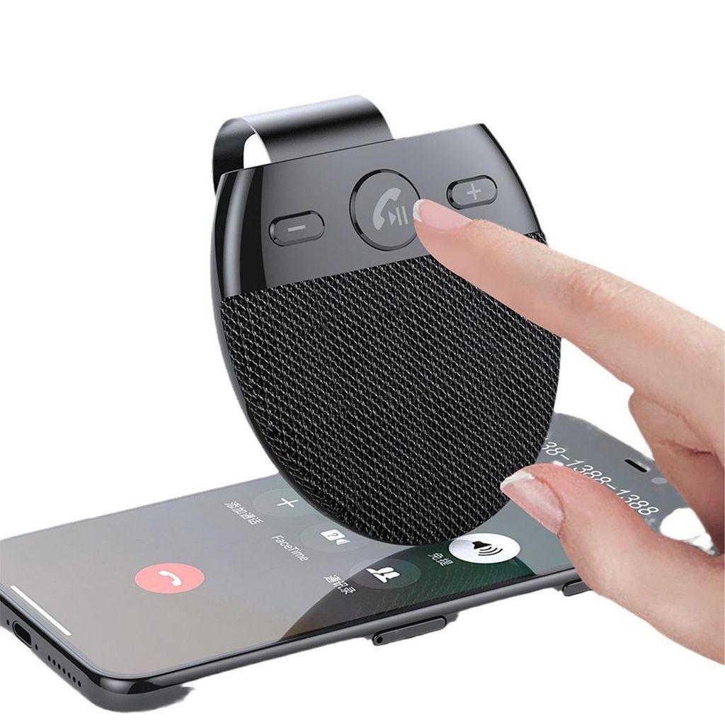 Bluetooth-Freisprecheinrichtung für Auto-Sonnenblende – integrierter Musikplayer & automatische Einschaltfunktion, sicher im Fahren.