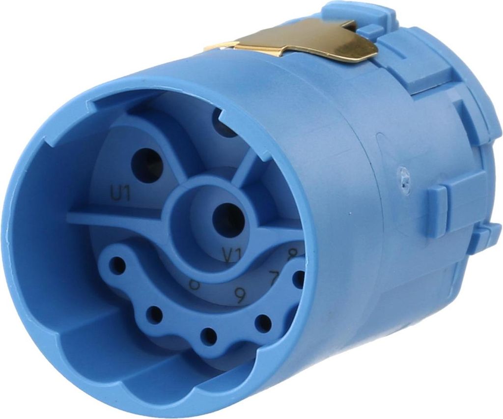 HUMMEL M23 Leistung Crimp-Kontakteinsatz Stift Crimpanschluss, Polzahl 3+5+PE 600V Steuerkontakt 160V, 28A/8A, Farbe