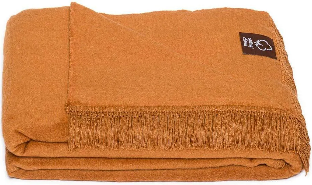 Unia - Cotone Cloud Coperta in cotone acrilico 150x200 0293/29 coperta copriletto marrone