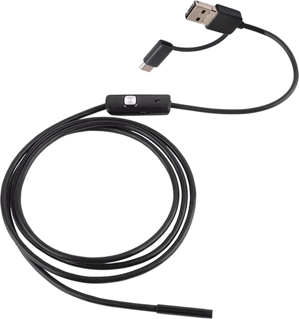 Sonda Endoscopica Impermeabile 3 in 1 per Scarichi e Lavandini USB-C