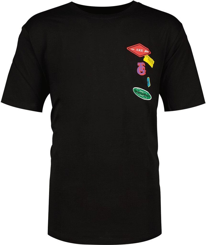 Jack & Jones Decal Plus Size Kurzarm-t-shirt Schwarz 4XL Mann Schwarz 4XL
