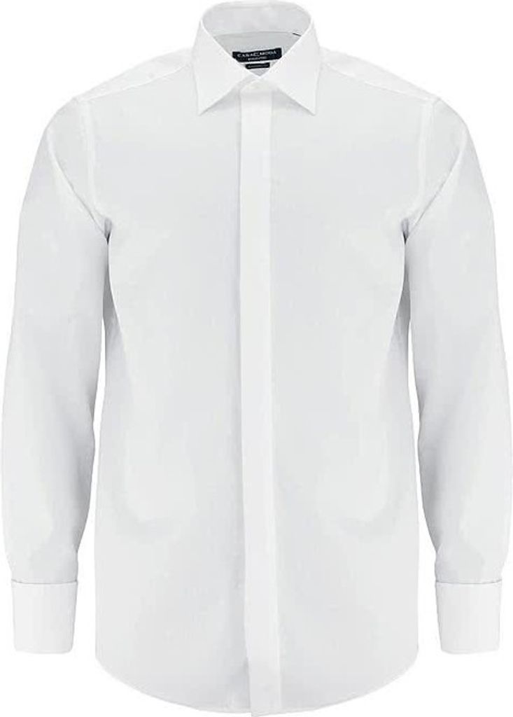 Casamoda Gala Hemd Uni Popeline Weiß 005335/00, Größe: 47