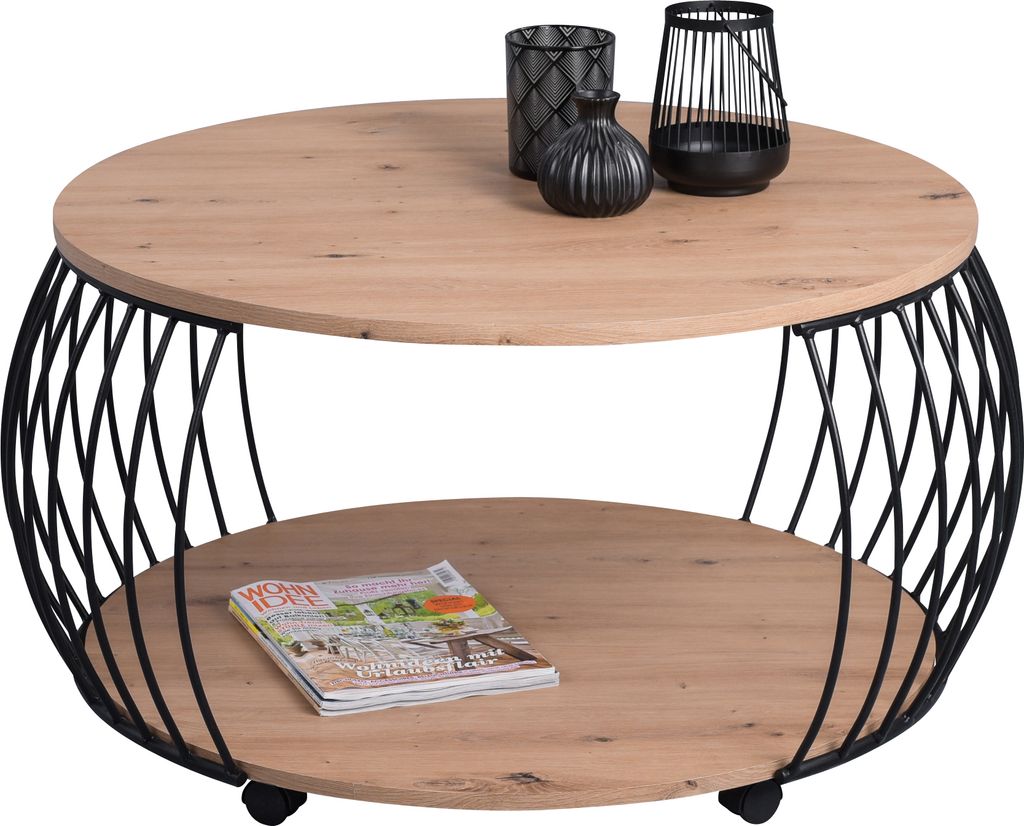 Couchtisch / Sofatisch Peking 2 in Artisaneiche - MDF, Produktbild 2
