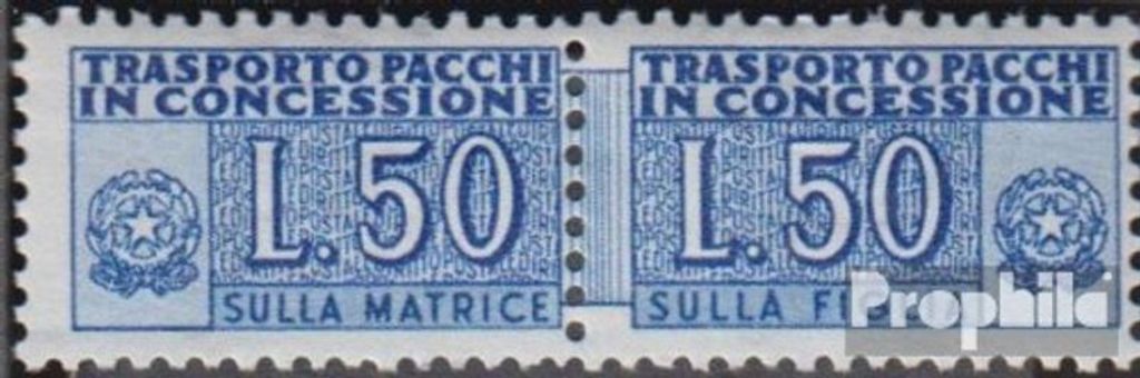 Briefmarken Italien 1953 Mi Pz2 postfrisch Paketzustellung