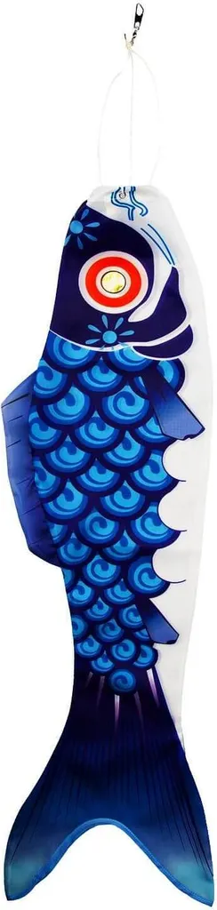Manche à air Koi Wolkenstürmer - Bleu, émerillon alu pour extérieur