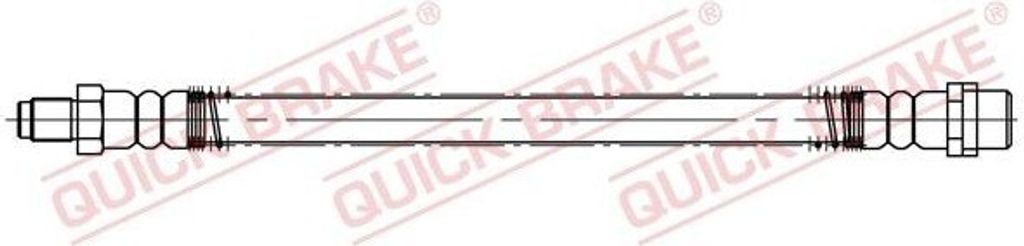 QUICK BRAKE 35.500 Bremsschlauch passend für MERCEDES-BENZ S-Klasse Limousine (W221) S-Klasse Limousine (W222, V222, X222) S-Klasse Coupe (C216)
