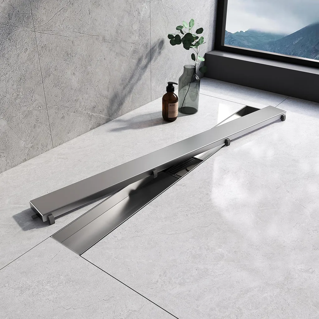 Scarico Doccia Filo Pavimento EMKE 70cm | Inox 304 Antiodore Hotel